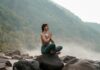 여성 건강관리, 일상 속 작은 변화가 만드는 큰 차이 a woman sitting on top of a rock next to a river